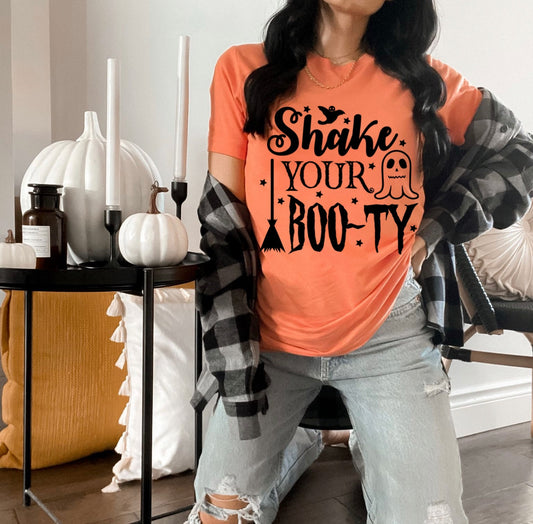 Shake You Boo-ty Halloween Tee - Black Ink