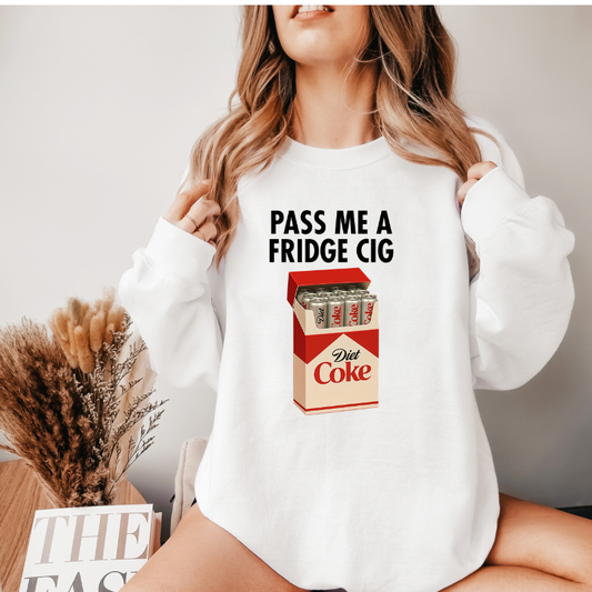 Diet Coke " Fridge Cig" funny Crewneck sweatshirt
