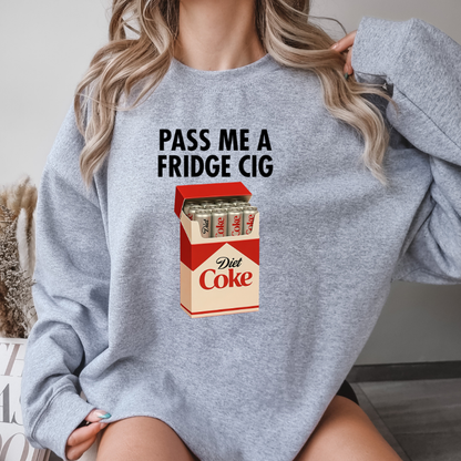Diet Coke " Fridge Cig" funny Crewneck sweatshirt