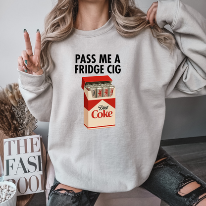 Diet Coke " Fridge Cig" funny Crewneck sweatshirt
