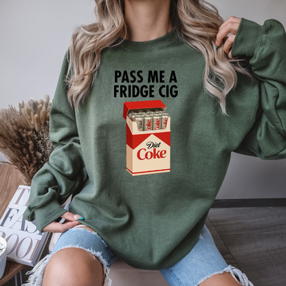 Diet Coke " Fridge Cig" funny Crewneck sweatshirt