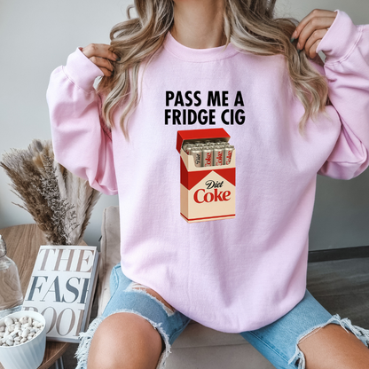 Diet Coke " Fridge Cig" funny Crewneck sweatshirt