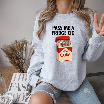 Diet Coke " Fridge Cig" funny Crewneck sweatshirt