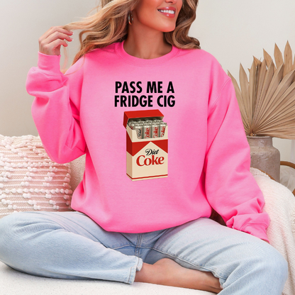 Diet Coke " Fridge Cig" funny Crewneck sweatshirt