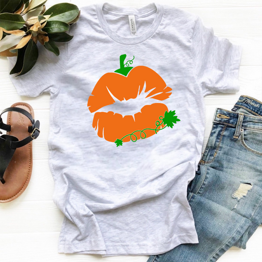 Kiss Heart Pumpkin Lips - Halloween
