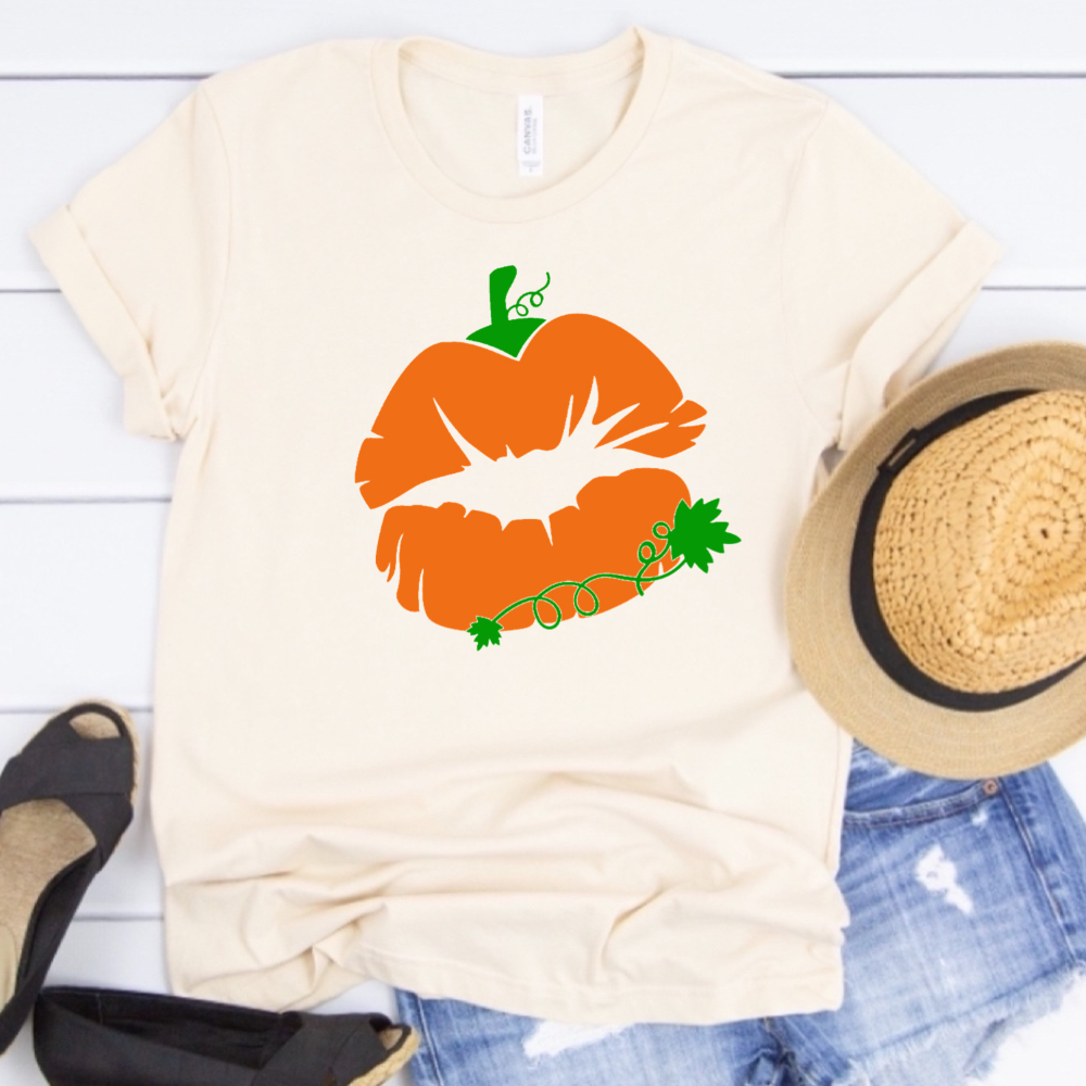 Kiss Heart Pumpkin Lips - Halloween
