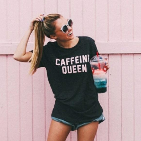 Caffeine Queen - White Ink - 3 Color Options