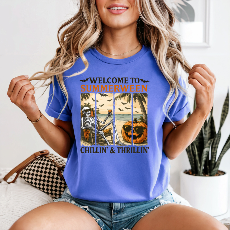 Keep it spooky with a Summerween T-shirt, summer spooky vibes