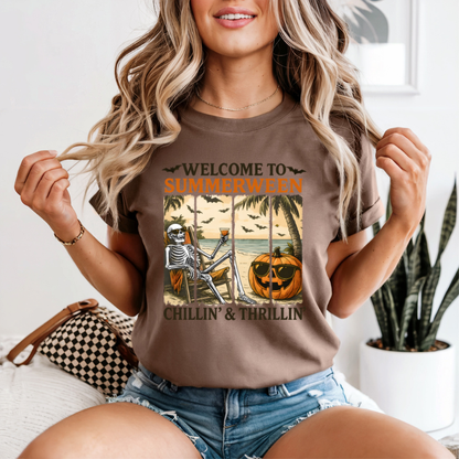Keep it spooky with a Summerween T-shirt, summer spooky vibes