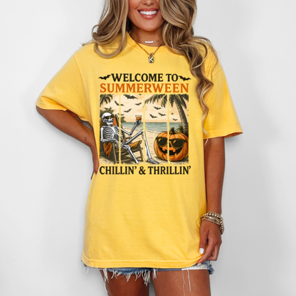 Keep it spooky with a Summerween T-shirt, summer spooky vibes