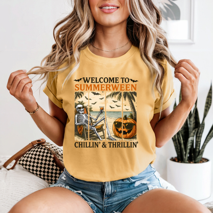 Keep it spooky with a Summerween T-shirt, summer spooky vibes