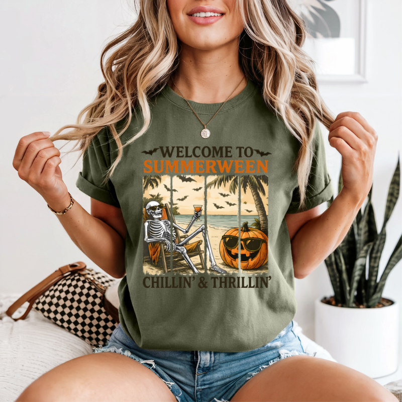 Keep it spooky with a Summerween T-shirt, summer spooky vibes